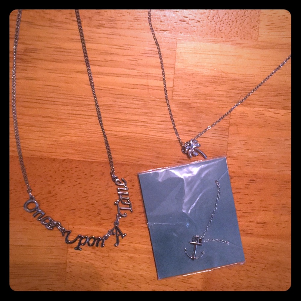 Three stainless steel Effy necklaces